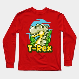 T-Rex Cute Dino Long Sleeve T-Shirt